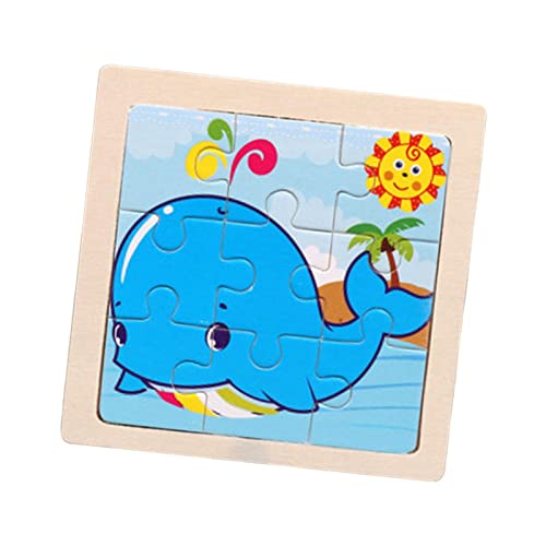 F Fityle Tierförmiges Holzpuzzle - Lernspielzeug für Kleinkinder ab 3 Jahren, Fisch von F Fityle