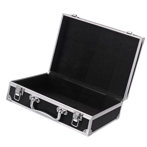 F Fityle Tragetasche Werkzeugkasten Vitrine für Mikrofonsystem Instrument Dokumenten-Organizer-Box Tragbarer Aluminium-Aufbewahrungskoffer, Schwarz F Fityle Tragetasche Werkzeugkasten Vitrine für Mikrofonsystem Instrument Dokumenten-Organizer-Box Tragbarer Aluminium-Aufbewahrungskoffer, Schwarz von F Fityle