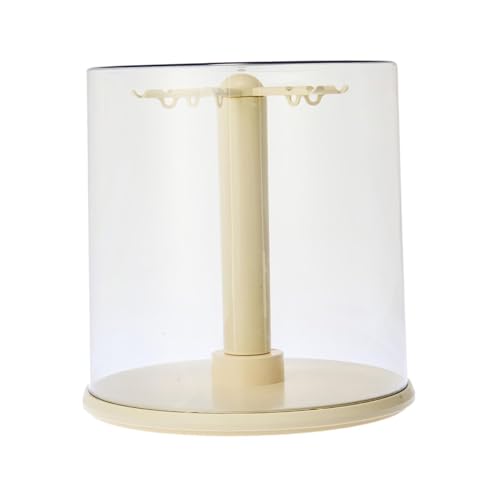 F Fityle Transparente Vitrine für Figuren, Puppen-Aufbewahrungsbox, multifunktionaler Desktop-Schmuck-Organizer, Halskettenaufhänger für Mini-Spielzeug von F Fityle