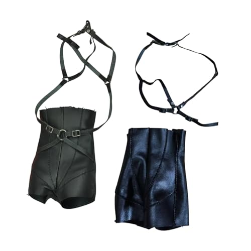 F Fityle Weibliche Kleidung mit 1/6 -Skala, hohe taillierte Ledershorts robuste Geschenke für Cosplay PU 1/6 Maßnahmen Actionfigur Accessoire von F Fityle