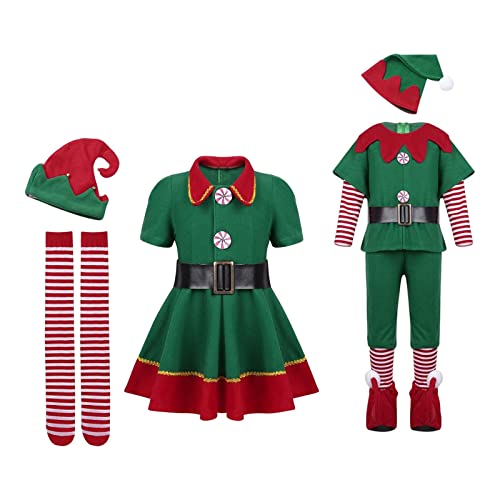 F Fityle Weihnachtskostüm für festliche Anlässe - Elegantes Outfit für die Feier, Damen 160 cm Herren 120 cm von F Fityle