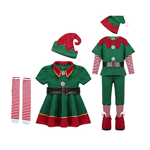 F Fityle Weihnachtskostüm für festliche Anlässe - Elegantes Outfit für die Feier, Männer 110 cm Frauen 90 cm von F Fityle