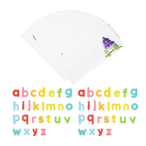 F Fityle Wort Rechtschreibspiel Zauber Alphabet Puzzle Frühes Bildungslernspielzeug Holzbuchstaben Flash -Karten für 3 4 5 Jahre alt von F Fityle