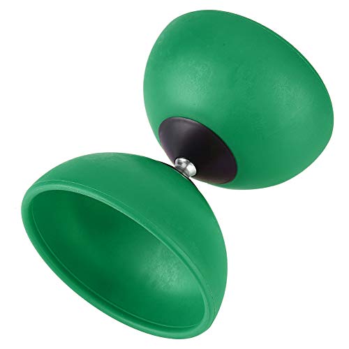 F&Y Dreifach gelagertes Diabolo-Set – Chinesisches Yoyo mit farbigen Diabolo-Stäben, robuste Bauweise für Anfänger und Fortgeschrittene (Grün) von F&Y