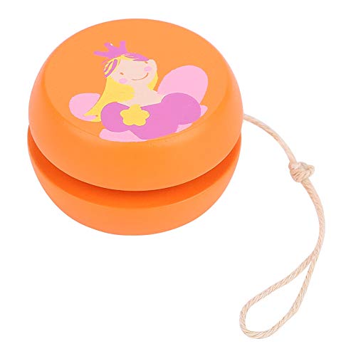 F&Y Holzjoyo -Spielzeug für Kinder - Cartoon -Muster Frühes Bildungsballspielzeug für kognitive Fähigkeitenentwicklung (Orange Prinzessin) von F&Y