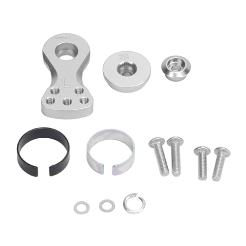 F&Y RC 25T Servo Saver Arm Verstellbares Aluminium L Form Servoarm für 1/10 Skala Fernbedienungstherat Lastwagen Buggys (Du färbte) von F&Y