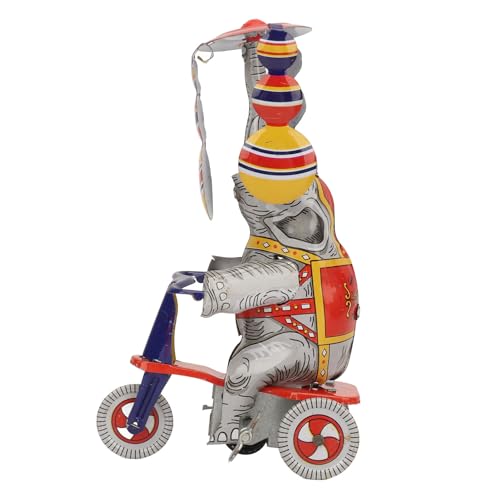 F&Y Retro -Tin -Elefanten -Dreirad -Uhrwerksspielzeug - handgefertigter Eisensammler Elefant für Erwachsene F&Y Retro -Tin -Elefanten -Dreirad -Uhrwerksspielzeug - handgefertigter Eisensammler Elefant für Erwachsene von F&Y