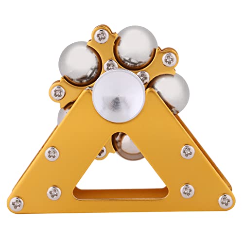 Gelbe Aluminiumlegierungsrad -Kreisel mit Stativstress Helfer Handspielzeug für Kinder und Erwachsene Gelbe Aluminiumlegierungsrad -Kreisel mit Stativstress Helfer Handspielzeug für Kinder und Erwachsene von F&Y
