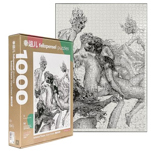 F. II P. Puzzle 1000 Teile für Erwachsene – „Dope Dream“ von Felixpensel – Klassisches Jigsaw Puzzle (50 x 70cm) Wohn-Dekor von F. II P.