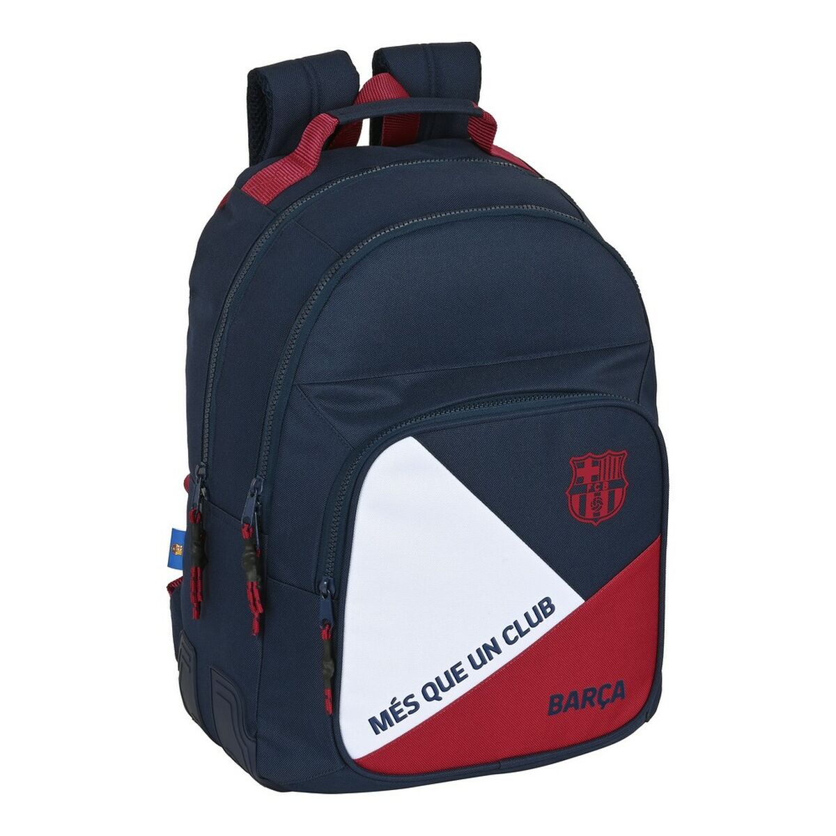 Schulrucksack F.C. Barcelona Blau Granatrot (32 x 42 x 15 cm) von F.C. Barcelona