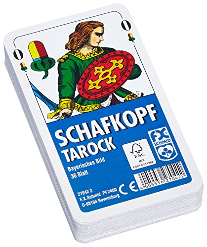 Ravensburger 27042 - Schafkopf/Tarock, Bayrisches Bild, 36 Karten in Klarsicht-Box von F.X. Schmid