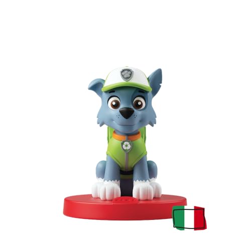 FABA Klangfigur – PAW Patrol Das Team der Welpen Rocky – Geschichten und Klangmärchen für Jungen und Mädchen von 3 – 5 Jahren – hörbar mit dem Geschichtenerzähler, Lernspiel italienische Version von FABA