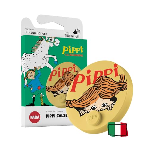 FABA Klangscheibe - Pippi Langstrumpf - Geschichten und Klangmärchen für Jungen und Mädchen 5-10 Jahre - Hörbar mit Geschichten und FABA+, Lernspiel italienische Version FABA Klangscheibe - Pippi Langstrumpf - Geschichten und Klangmärchen für Jungen und Mädchen 5-10 Jahre - Hörbar mit Geschichten und FABA+, Lernspiel italienische Version von FABA