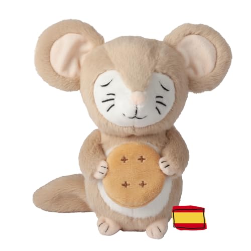 FABA Plüschtier – Schlafender mit Oscar! - Klanggeschichten für Jungen und Mädchen, ab 10 Monat+, Wiedergabe mit Geschichten und Faba+, Lernspielzeug, spanische Version von FABA