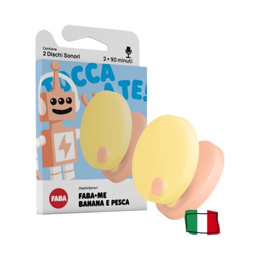 FABA Schallplatten – Faba•Me Angeln in Banane – erstellen Sie Wiedergabelisten, Hörbar mit Geschichtenerzählern und FABA+, Lernspiel italienische Version von FABA