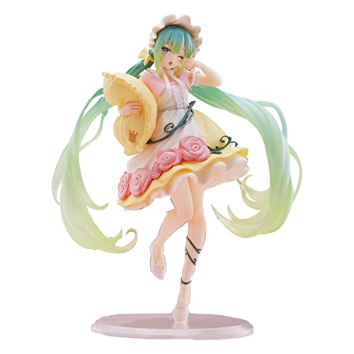 FABIIA Anime Hatsune Miku Model, PVC Fairy Tale Wonderland/Dorny Beauty Doll Toy, 18 cm Statische Figurenstatue -Sammlung, Kuchendekoration, Geburtstagsgeschenk(Size:18cm) von FABIIA