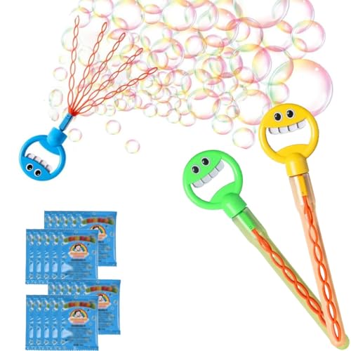 FACAIDN Magische Seifenblasenstäbe mit Smiley-Gesicht und 32 Löchern, fünfzackige Smiley-Seifenblasenstäbe, Seifenblasenbläser für Partygeschenke, Geburtstage, Schulen, Ostern, Abschlussfeiern(2pc-d) FACAIDN Magische Seifenblasenstäbe mit Smiley-Gesicht und 32 Löchern, fünfzackige Smiley-Seifenblasenstäbe, Seifenblasenbläser für Partygeschenke, Geburtstage, Schulen, Ostern, Abschlussfeiern(2pc-d) von FACAIDN