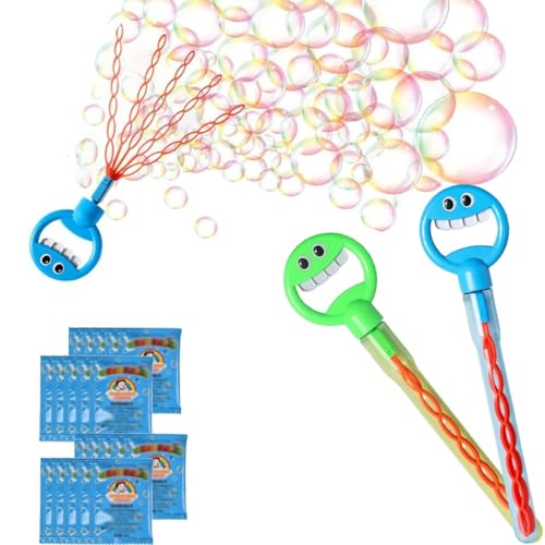 FACAIDN Magische Seifenblasenstäbe mit Smiley-Gesicht und 32 Löchern, fünfzackige Smiley-Seifenblasenstäbe, Seifenblasenbläser für Partygeschenke, Geburtstage, Schulen, Ostern, Abschlussfeiern(2pc-a) FACAIDN Magische Seifenblasenstäbe mit Smiley-Gesicht und 32 Löchern, fünfzackige Smiley-Seifenblasenstäbe, Seifenblasenbläser für Partygeschenke, Geburtstage, Schulen, Ostern, Abschlussfeiern(2pc-a) von FACAIDN