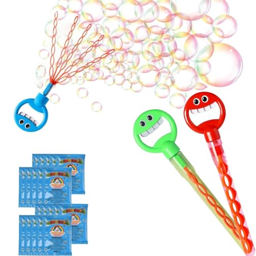 FACAIDN Magische Seifenblasenstäbe mit Smiley-Gesicht und 32 Löchern, fünfzackige Smiley-Seifenblasenstäbe, Seifenblasenbläser für Partygeschenke, Geburtstage, Schulen, Ostern, Abschlussfeiern(2pc-e) FACAIDN Magische Seifenblasenstäbe mit Smiley-Gesicht und 32 Löchern, fünfzackige Smiley-Seifenblasenstäbe, Seifenblasenbläser für Partygeschenke, Geburtstage, Schulen, Ostern, Abschlussfeiern(2pc-e) von FACAIDN