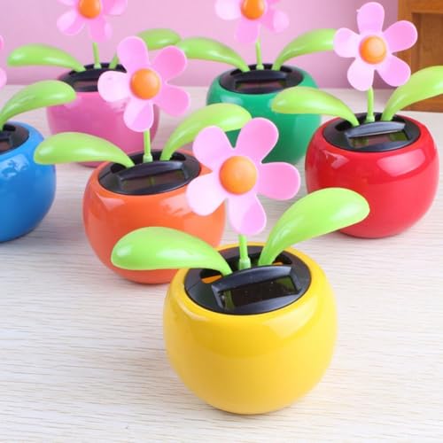 Einzigartige 4 tanzende Solarblumen, tolle dekorative Ergänzung für jeden Raum von FACAIIO
