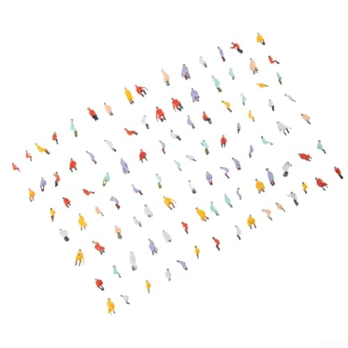 FACAIIO Diverse Packung mit sitzenden Reisenden enthält 100 Figuren für Modelleisenbahnen und Displays im Maßstab 87 von FACAIIO