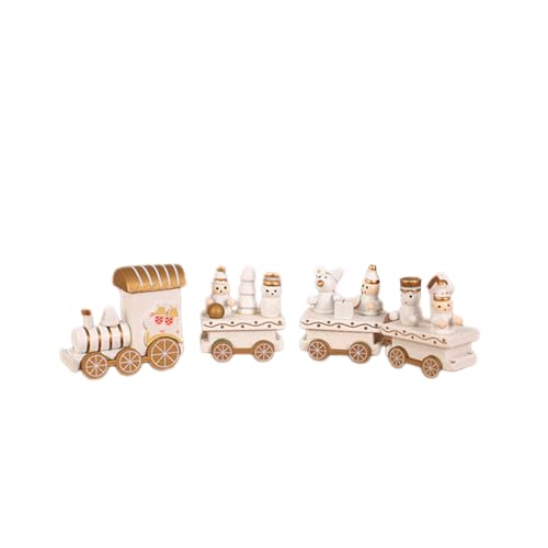 FACAIIO Weihnachtszug-Set aus Holz mit 3 Waggons für Urlaub, Zuhause, Büro, Tisch, Kaminsims FACAIIO Weihnachtszug-Set aus Holz mit 3 Waggons für Urlaub, Zuhause, Büro, Tisch, Kaminsims von FACAIIO