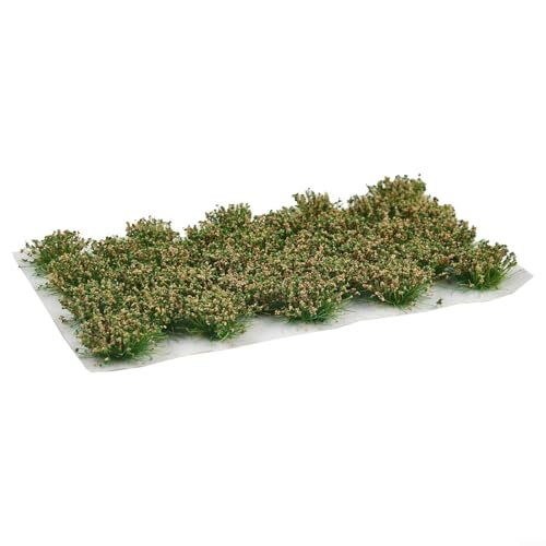 Statisches Graszubehör für Modellbauer, verschönern Sie Ihr Diorama mit einfacher Anwendung (Heugrün, 32 Stück) von FACAIIO
