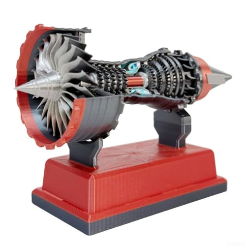 TR900 Turbofan-Motormodell mit innovativem Design und leisem Betrieb für Elektronik-Lernen, Rot von FACAIIO