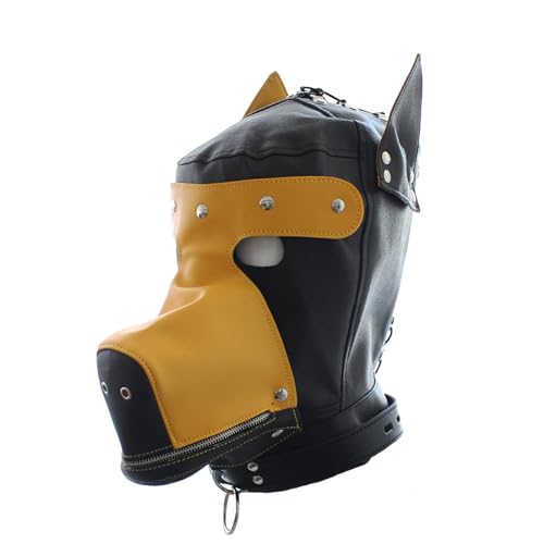 FACAILUO Hundekopf-Kopfbedeckungen für Erwachsene, Flirtwerkzeug, Halloween-Kostüm mit verstellbarem Augenloch FACAILUO Hundekopf-Kopfbedeckungen für Erwachsene, Flirtwerkzeug, Halloween-Kostüm mit verstellbarem Augenloch von FACAILUO