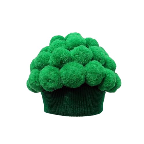 FACAILUO Lustiger Blumenkohl-Strickhut für Halloween, Party, Festival, Neuheit, Pullover, Hut, Damenstreich, Kostüm, Mütze, Kopfbedeckung FACAILUO Lustiger Blumenkohl-Strickhut für Halloween, Party, Festival, Neuheit, Pullover, Hut, Damenstreich, Kostüm, Mütze, Kopfbedeckung von FACAILUO