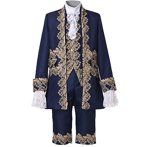 FAD-4U Herren-Kostüm, viktorianischer Stil, mittelalterliches Rokoko-Stil, Prinz-Cosplay-Outfit-Set… von FAD-4U