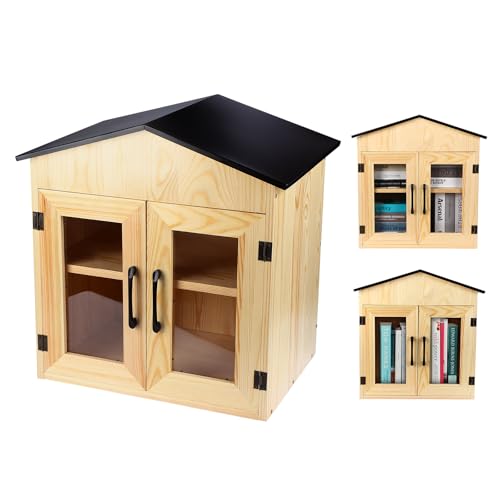 Outdoor Library Book Box, Multipurpose Little Library Box Outdoor, for Neighborhoods Community and Schools Sharing Books, Newspapers, Flyers, Food and Drug von FAHKNS