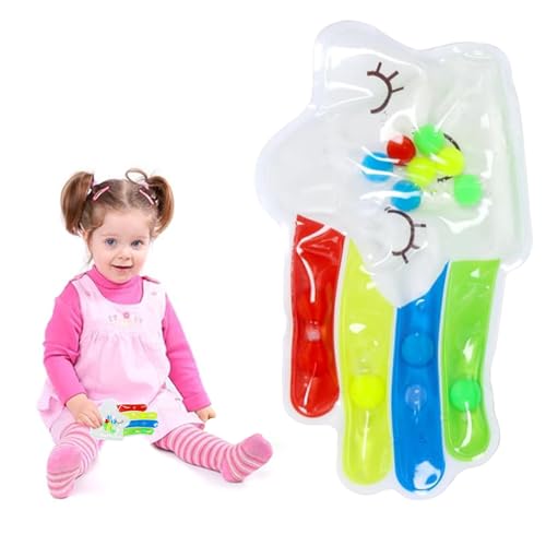 FAINCA Farbsortierspielzeug, Sensorik Spielzeug, GelgefüLlte Sensorische Spielzeuge, Fidget Toy Sensorisches Spielzeug für Kinder Squeezable Spiel Adhs und Autismus (Stern) von FAINCA