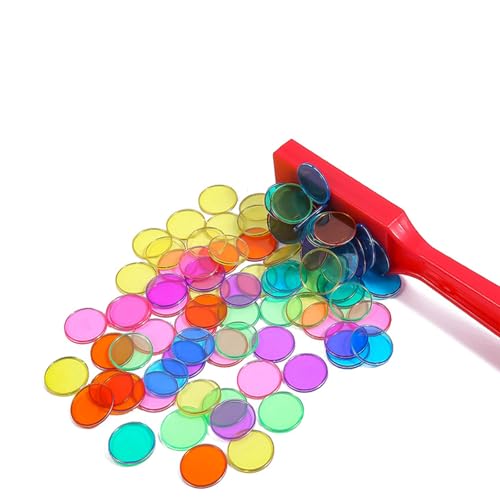 FAINCA Magnetische StäBe Und Bingo Chips Set, Bingo Spiel, 17mm Bingo Chips, Bingo Chips Magnetisch, 100 StüCk Bingo Chips, ZäHlchips Marker Tokens, FüR Mathe üBen Spielchips FAINCA Magnetische StäBe Und Bingo Chips Set, Bingo Spiel, 17mm Bingo Chips, Bingo Chips Magnetisch, 100 StüCk Bingo Chips, ZäHlchips Marker Tokens, FüR Mathe üBen Spielchips von FAINCA