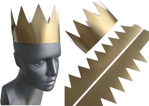FAIRY TAIL & GLITZER FEE 100 Stück goldene Pappkronen Größenverstellbar Kindergeburtstage Partys Karneval Feiern Events Großpackung für Bastelspaß Dekoration Karton-Krone FAIRY TAIL & GLITZER FEE 100 Stück goldene Pappkronen Größenverstellbar Kindergeburtstage Partys Karneval Feiern Events Großpackung für Bastelspaß Dekoration Karton-Krone von FAIRY TAIL & GLITZER FEE