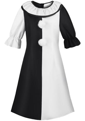 FAIRYRAIN Halloween Movie Killer Terrifier Kostüm Clown Jumpsuit Horror Anzug Komplettes Clown Kostüm Set für Halloween, Party-Outfit von FAIRYRAIN