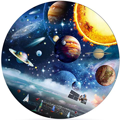Rundes Puzzle,1000 Runde Puzzle,Rundes Puzzle für Erwachsene,Klassische Puzzles,Jigsaw Puzzles,Puzzle Pädagogisches,Puzzle Kreative Erwachsene,Puzzle Stressfreisetzung Spielzeug (Planet Puzzle) von FAJIA