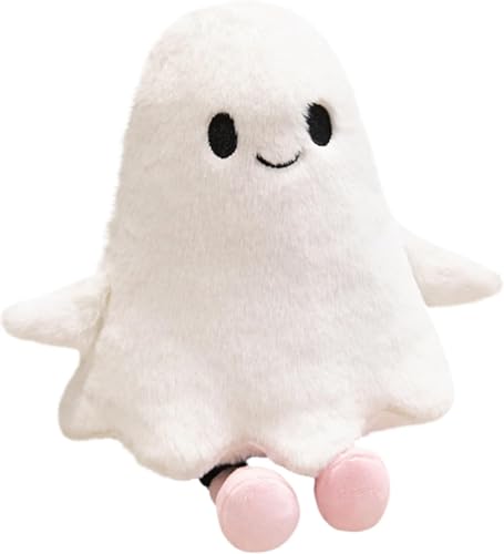 FAKKA 30 cm Halloween Geister Kissen, Plush Geist Kissen, Gespenst Plüschtier, Süße Geist Kuscheltier | Niedlich Gruseliges Spielzeug Deko Für Kinder Geburtstag Schulfeier Zimmerdekoration von FAKKA