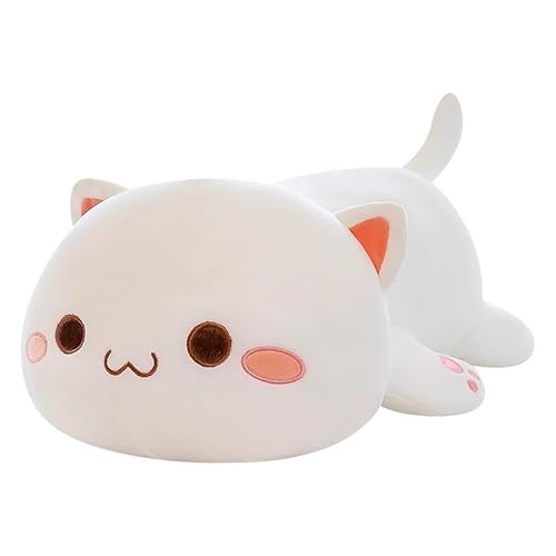FAKKA Plüschtier Katze 40cm: Flauschiges Kuscheltier, ideal als Plüschkissen & Geschenk für Kinder (Mädchen/Jungen) von FAKKA