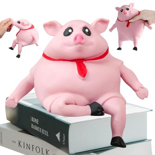 Stress Schwein, Süßes Dekompressions Schwein, Anti Stress Schwein Spielzeug Squeeze Toy Geeignet für Freizeit, Unterhaltung, Stressabbau von FAKKA
