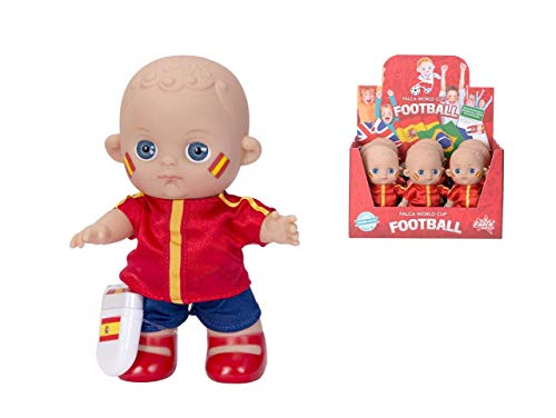 FALCA Baby-Fußballer mit Make-up, Spanje20 cm FALCA Baby-Fußballer mit Make-up, Spanje20 cm von FALCA