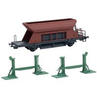 FALLER 120323 H0 2 Spindelhebeböcke mit aufgebocktem Waggon, Ep. II von FALLER®