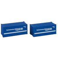FALLER 182005 H0 20' Container THW, 2er-Set, Ep. VI von FALLER®