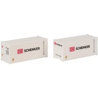 FALLER 182053 H0 20' Container DB 2er-Set, Ep. IV von FALLER®