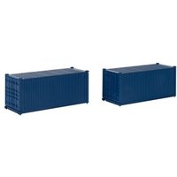 FALLER 182054 H0 20' Container blau 2er-Set, Ep. IV von FALLER®