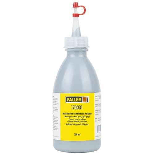 170031 Modellbaufarbe Straßenfarbe, hellgrau, 250 ml 170031 Modellbaufarbe Straßenfarbe, hellgrau, 250 ml von FALLER