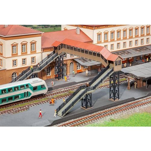 Faller 120109 H0 Fußgängerbrücke mit Überdachung von FALLER