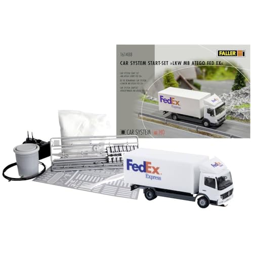 Faller 161488 Car System Start-Set LKW MB Atego FedEx, Mehrfarbig, One Size von FALLER