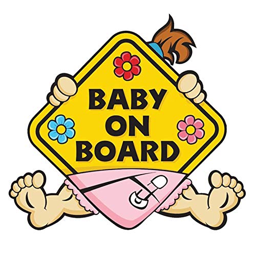 FAMKIT Auto-Aufkleber Baby On Board Aufkleber Auto Aufkleber Sicherheitsschilder Selbstklebend Wasserdicht Langlebig von FAMKIT