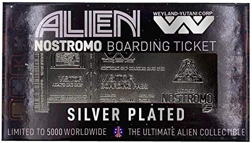 FANATTIK Alien - Nostromo Boarding Pass - Ticket plaqué Argent Collector von FaNaTtik